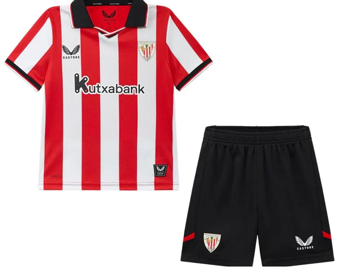 Kit infantil I Athletic Bilbao 2025 2026 Castore oficial 